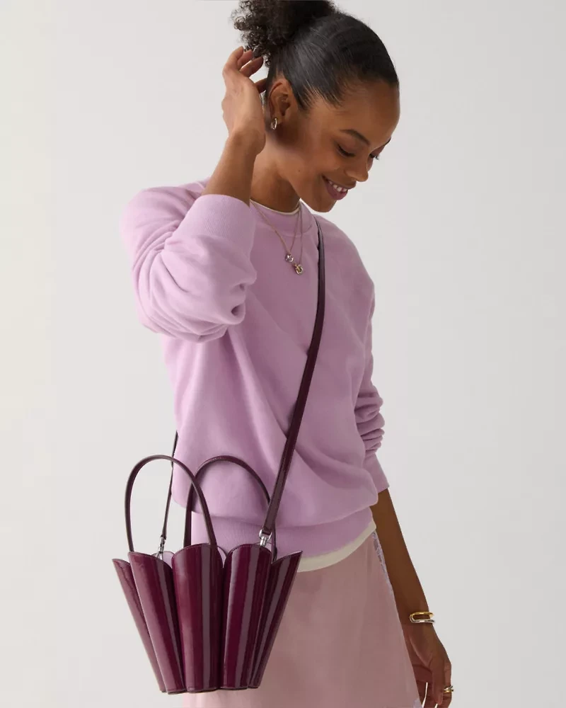 The Patent Spade Flower Bucket Bag
