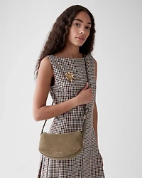 Loop Suede Crossbody Bag