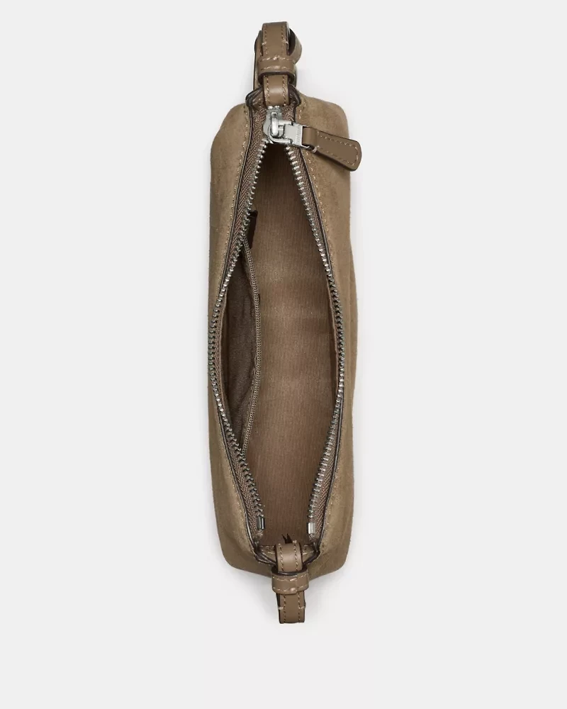 Loop Suede Crossbody Bag