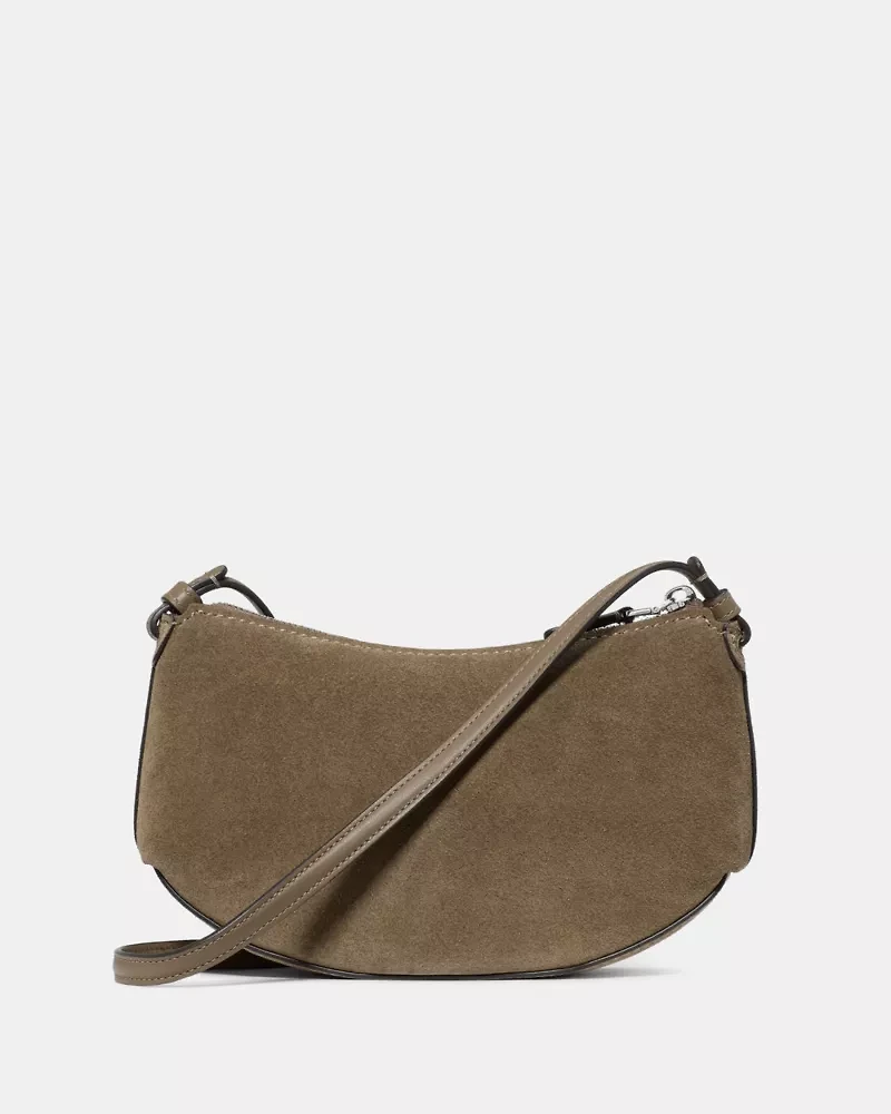 Loop Suede Crossbody Bag