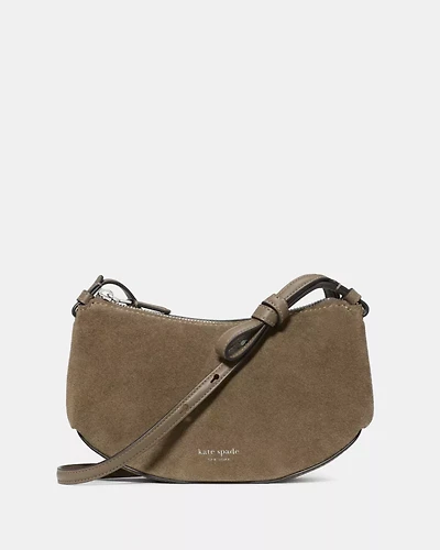 Loop Suede Crossbody Bag
