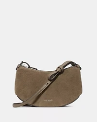 Loop Suede Crossbody Bag