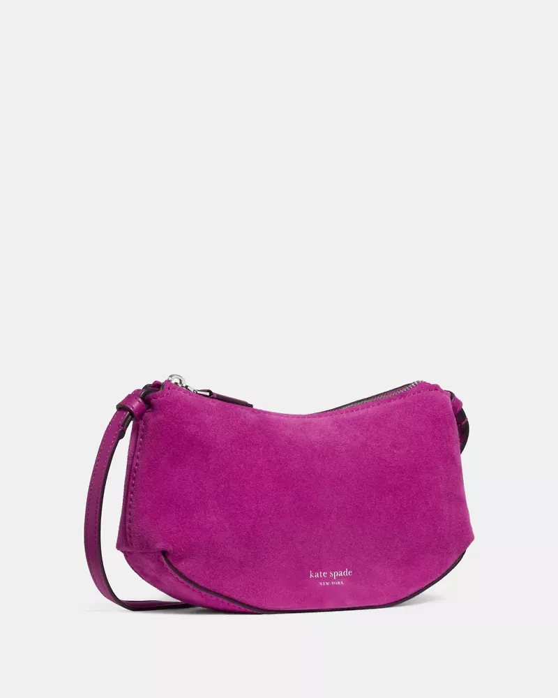 Loop Suede Crossbody Bag