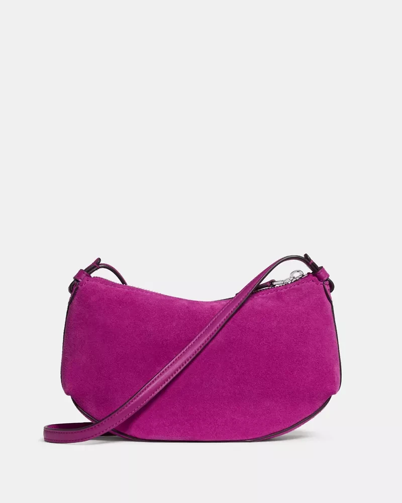 Loop Suede Crossbody Bag