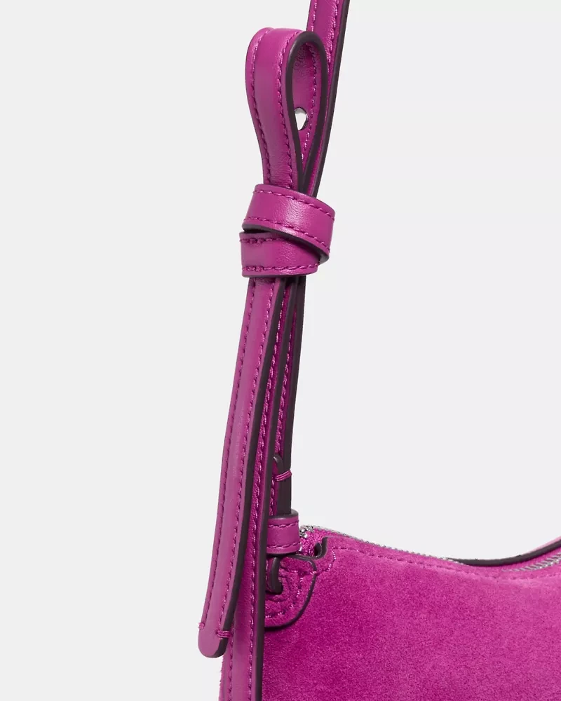 Loop Suede Crossbody Bag