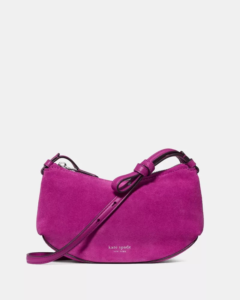 Loop Suede Crossbody Bag