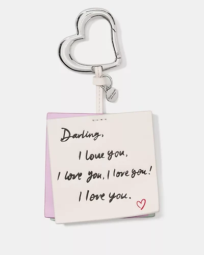 Charmed Love Notes Bag Charm