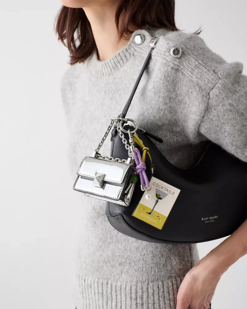 Charmed Metallic Nano Deco Bag Charm