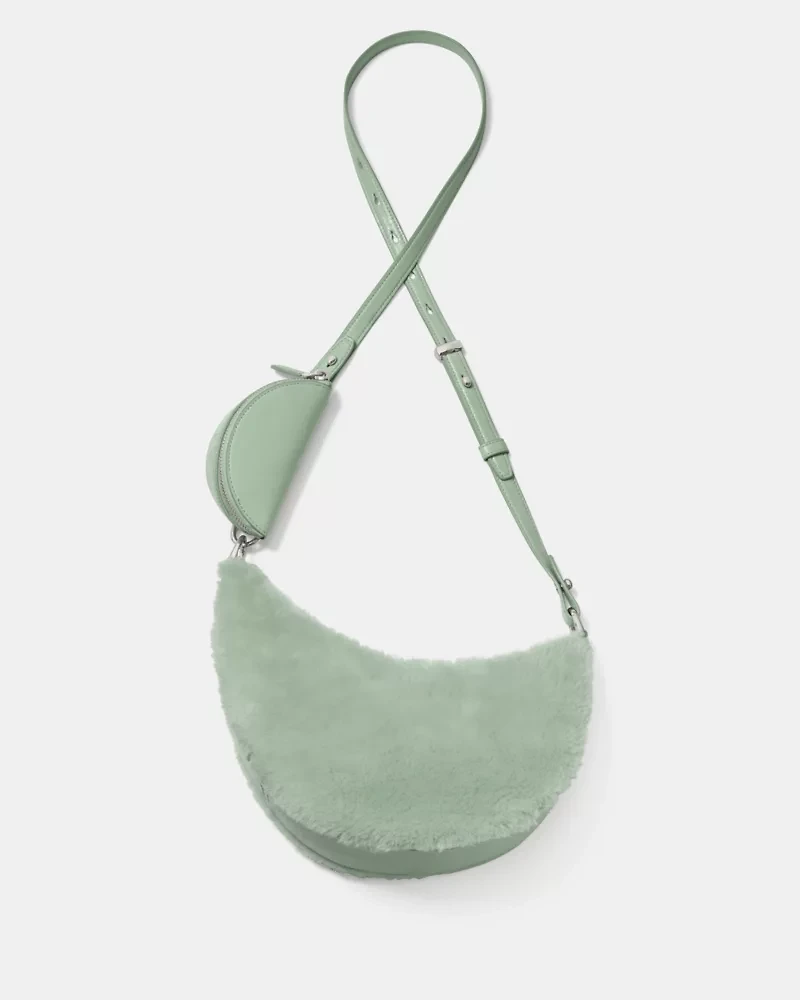 Duo Shearling Crossbody Bag