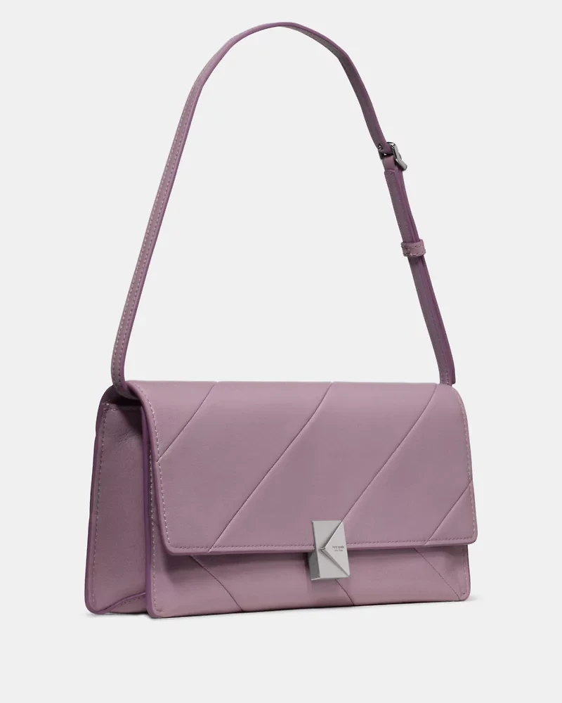 Deco Glazed Leather Soft Shoulder Bag