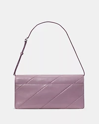 Deco Glazed Leather Soft Shoulder Bag