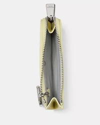 Crinkle Patent Mini Zip Card Case