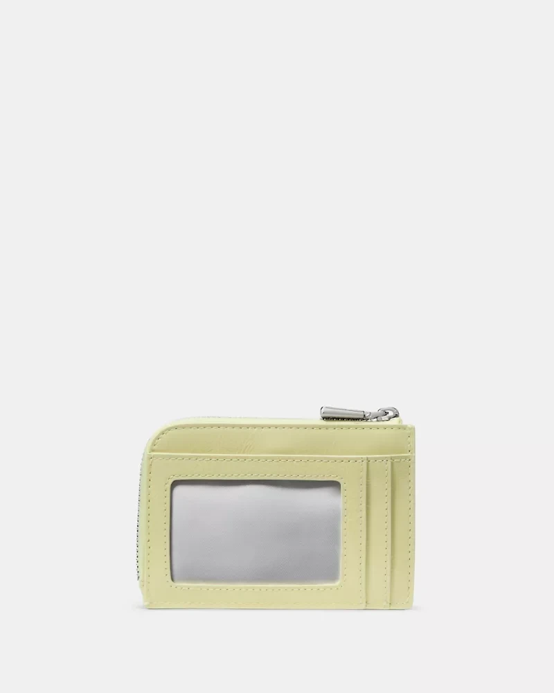 Crinkle Patent Mini Zip Card Case