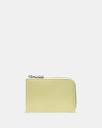 Crinkle Patent Mini Zip Card Case