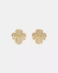 Spade Flower pave studs