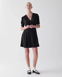 Fluid Puff Sleeve Mini Dress