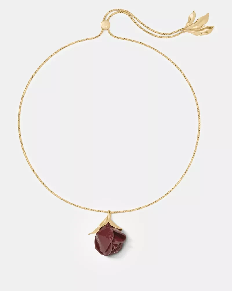 Rose Buds Wrap Necklace