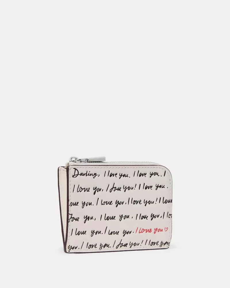 I Love You Mini Zip Card Case