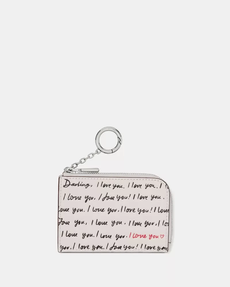 I Love You Mini Zip Card Case