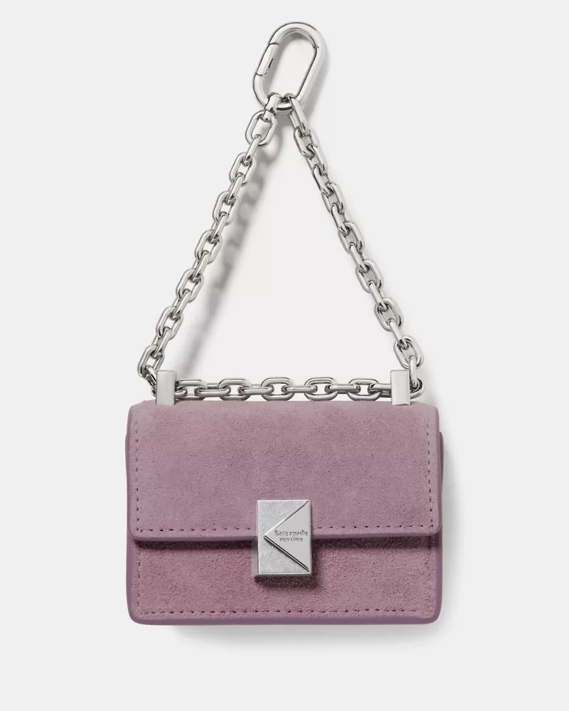 Charmed Suede Nano Carryall Bag Charm