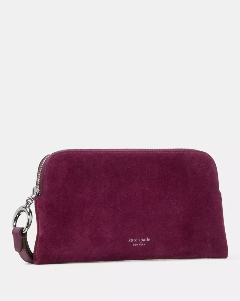 Halo Suede Wristlet