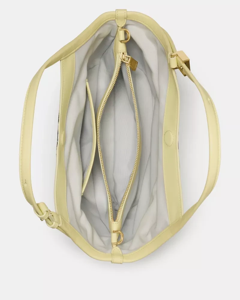 Deco Snake Embossed Small Tulip Tote Bag