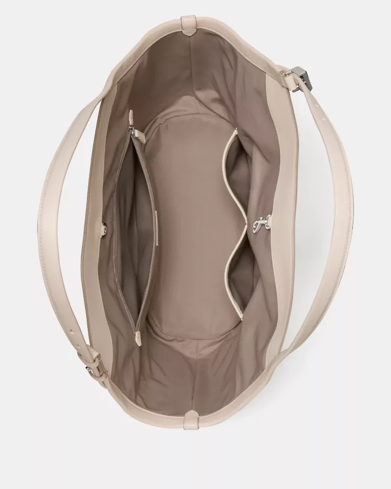 Deco Snake Embossed Tulip Tote Bag