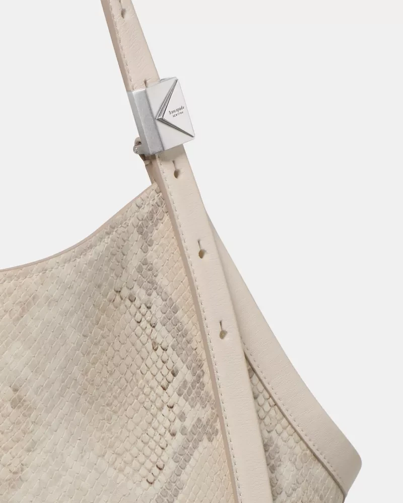 Deco Snake Embossed Tulip Tote Bag