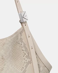 Deco Snake Embossed Tulip Tote Bag
