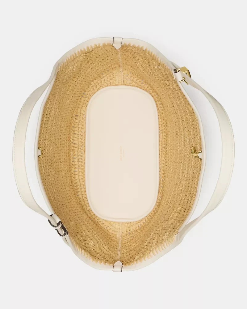 Deco Straw Tulip Tote Bag