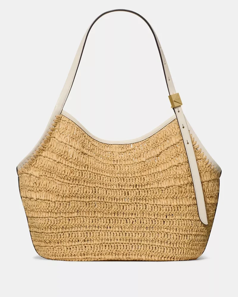 Deco Straw Tulip Tote Bag