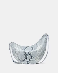 Duo Snake Embossed Crossbody Bag