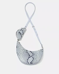 Duo Snake Embossed Crossbody Bag