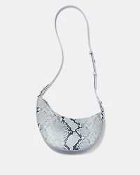 Duo Snake Embossed Crossbody Bag