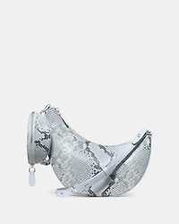 Duo Snake Embossed Crossbody Bag