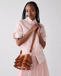 Halo Pleated Wave Mini Bucket Bag