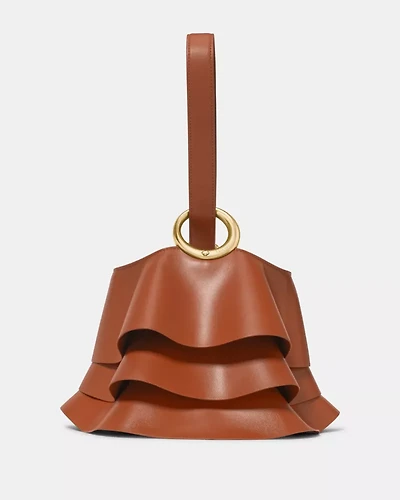 Halo Pleated Wave Mini Bucket Bag