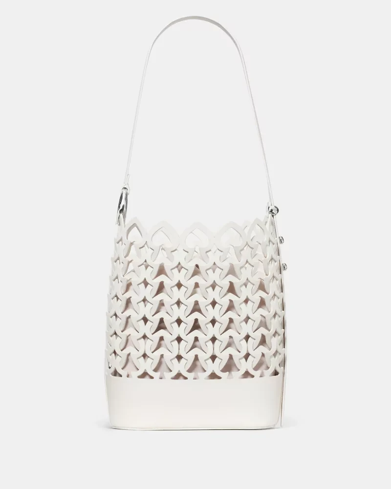 Halo Woven Bucket Bag