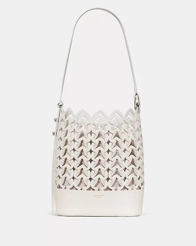 Halo Woven Bucket Bag
