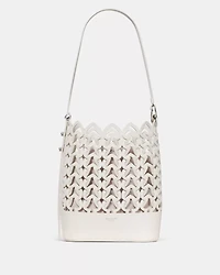 Halo Woven Bucket Bag