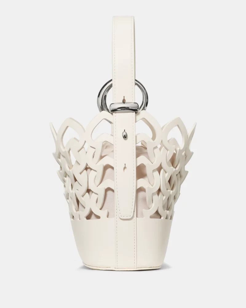 Halo Woven Mini Bucket Bag