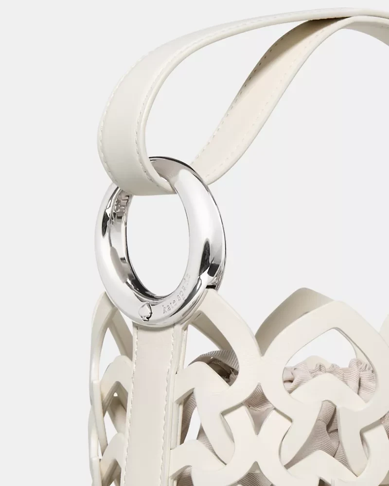 Halo Woven Mini Bucket Bag