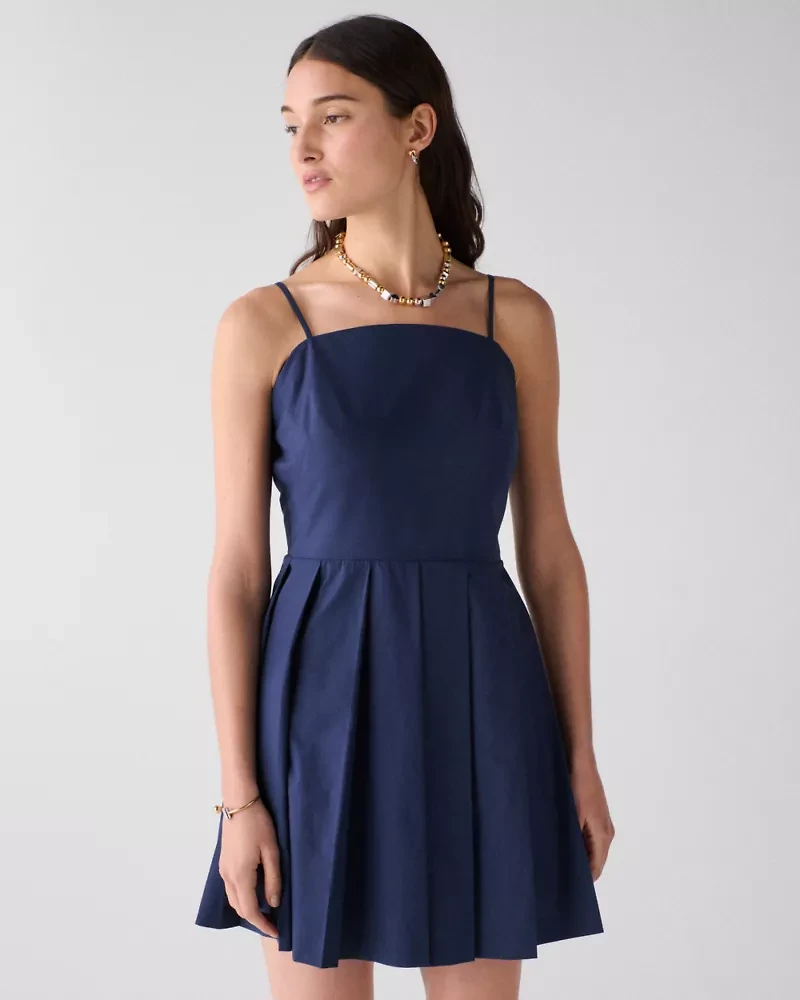 Open Back Pleated Dress