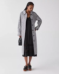 Modern Feathers Belted Trench Coat