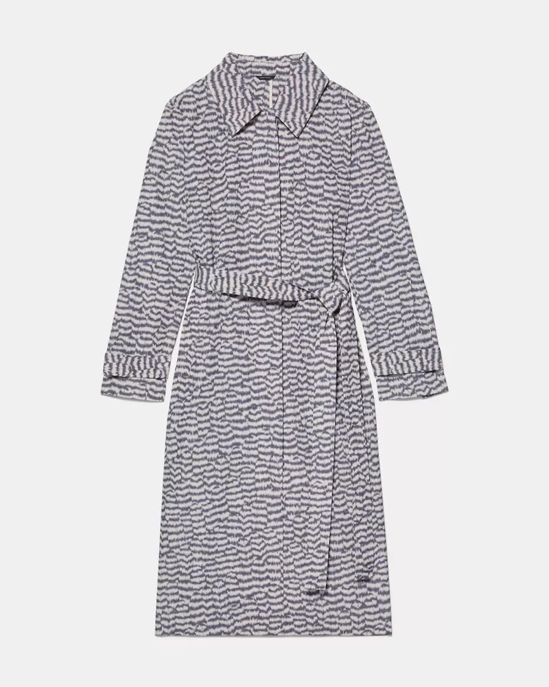 Modern Feathers Belted Trench Coat