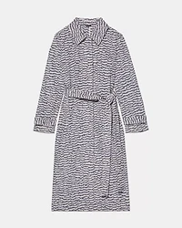 Modern Feathers Belted Trench Coat