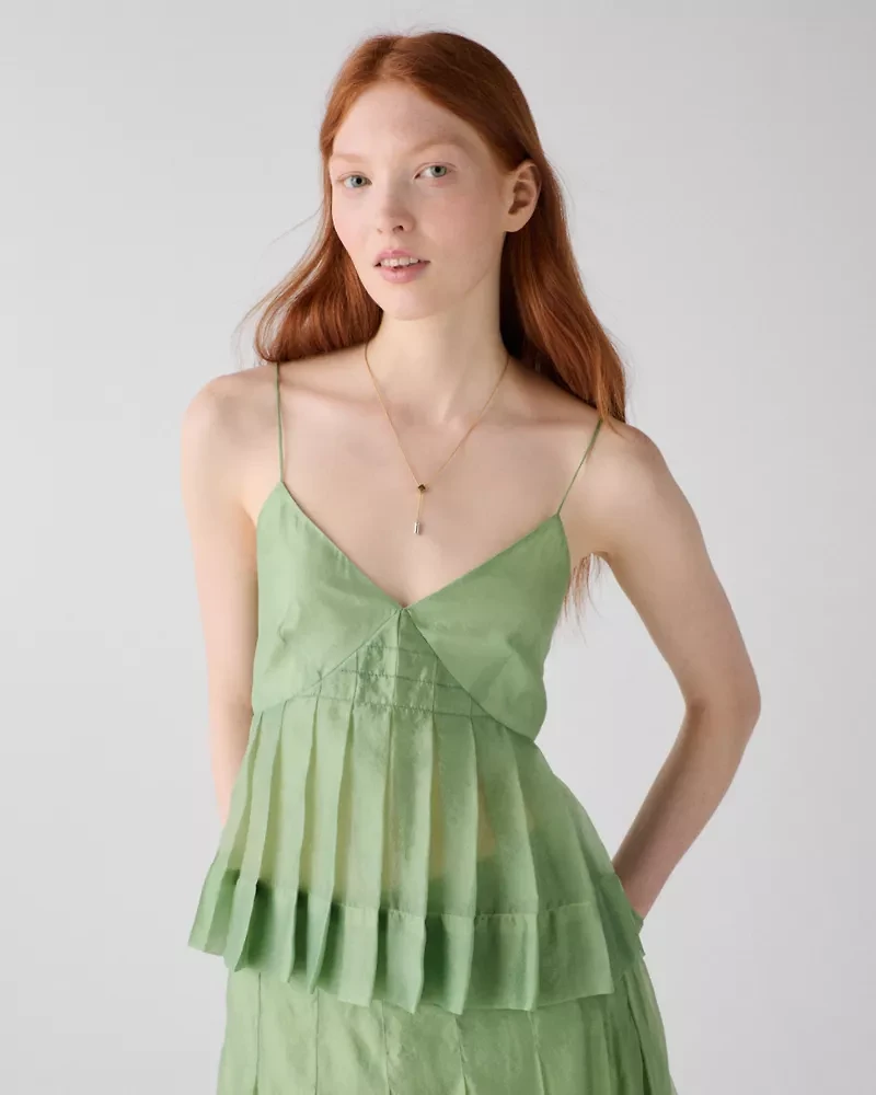 Crinkled Organza Cami