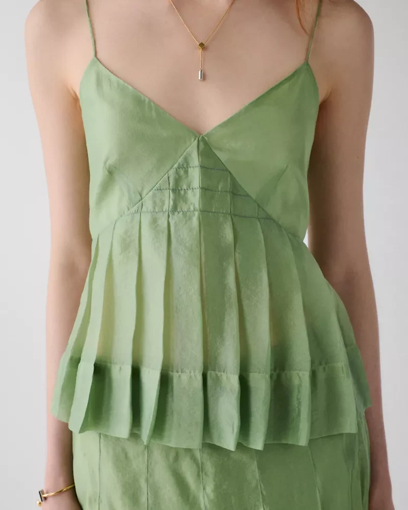Crinkled Organza Cami