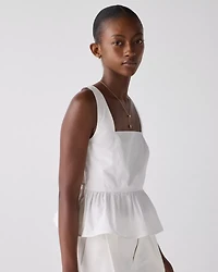 Cross-back Peplum Top