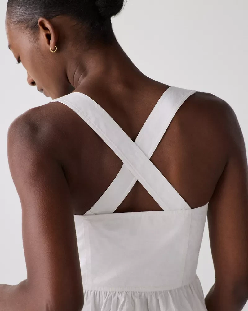 Cross-back Peplum Top